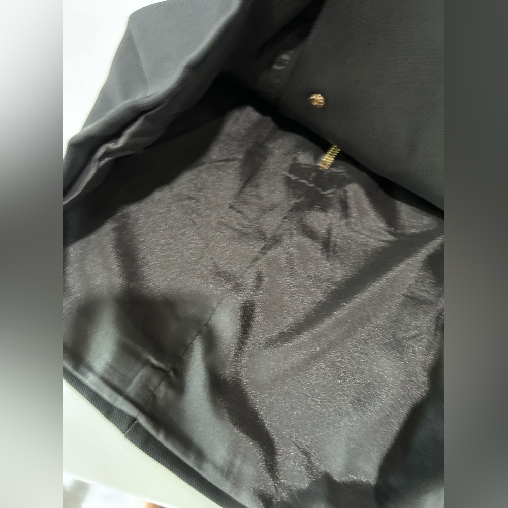 Balmain Paris Mini Skirt Elegant Black and Gold Zippered - Picture 9 of 16